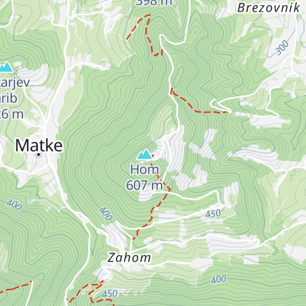 Map of Dragov dom na Homu