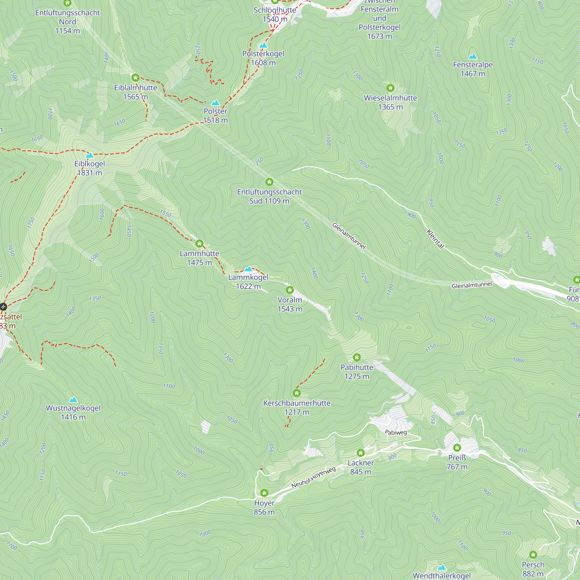 Voralm map