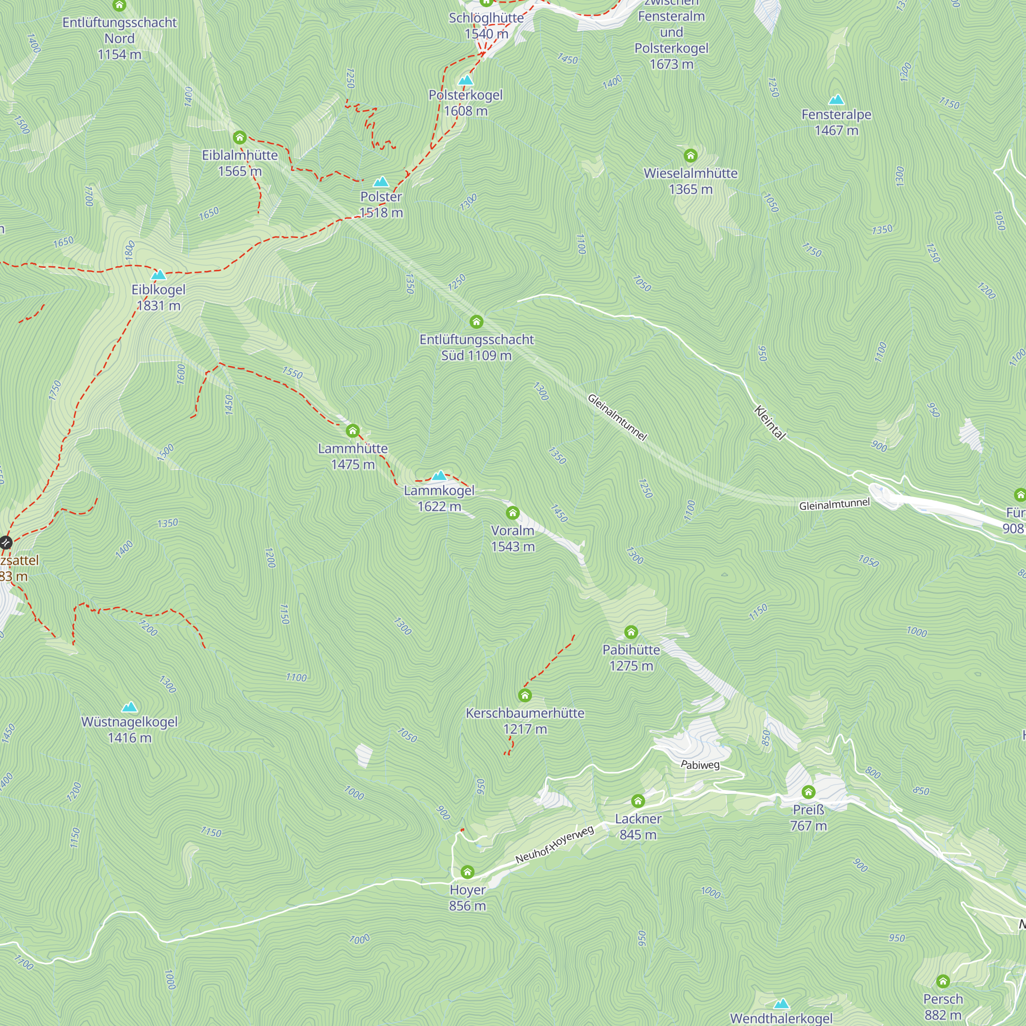 Voralm map