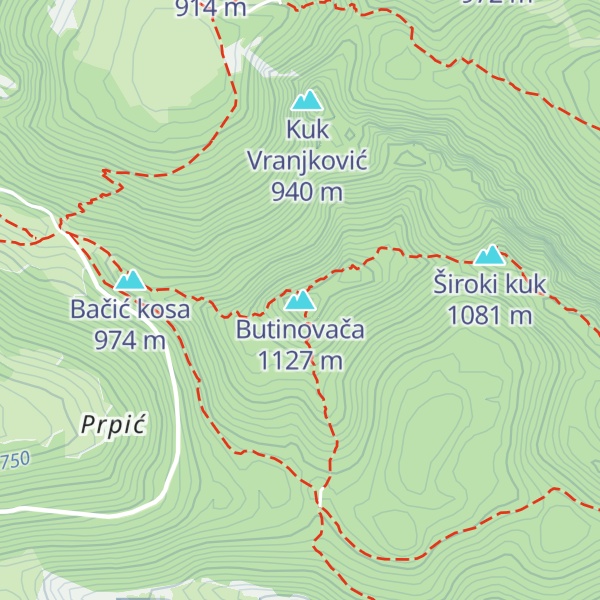 Map of Butinovača