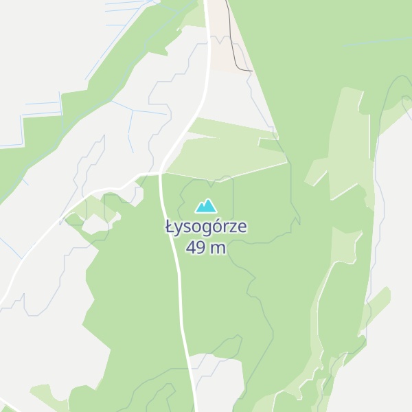 Map of Łysogórze