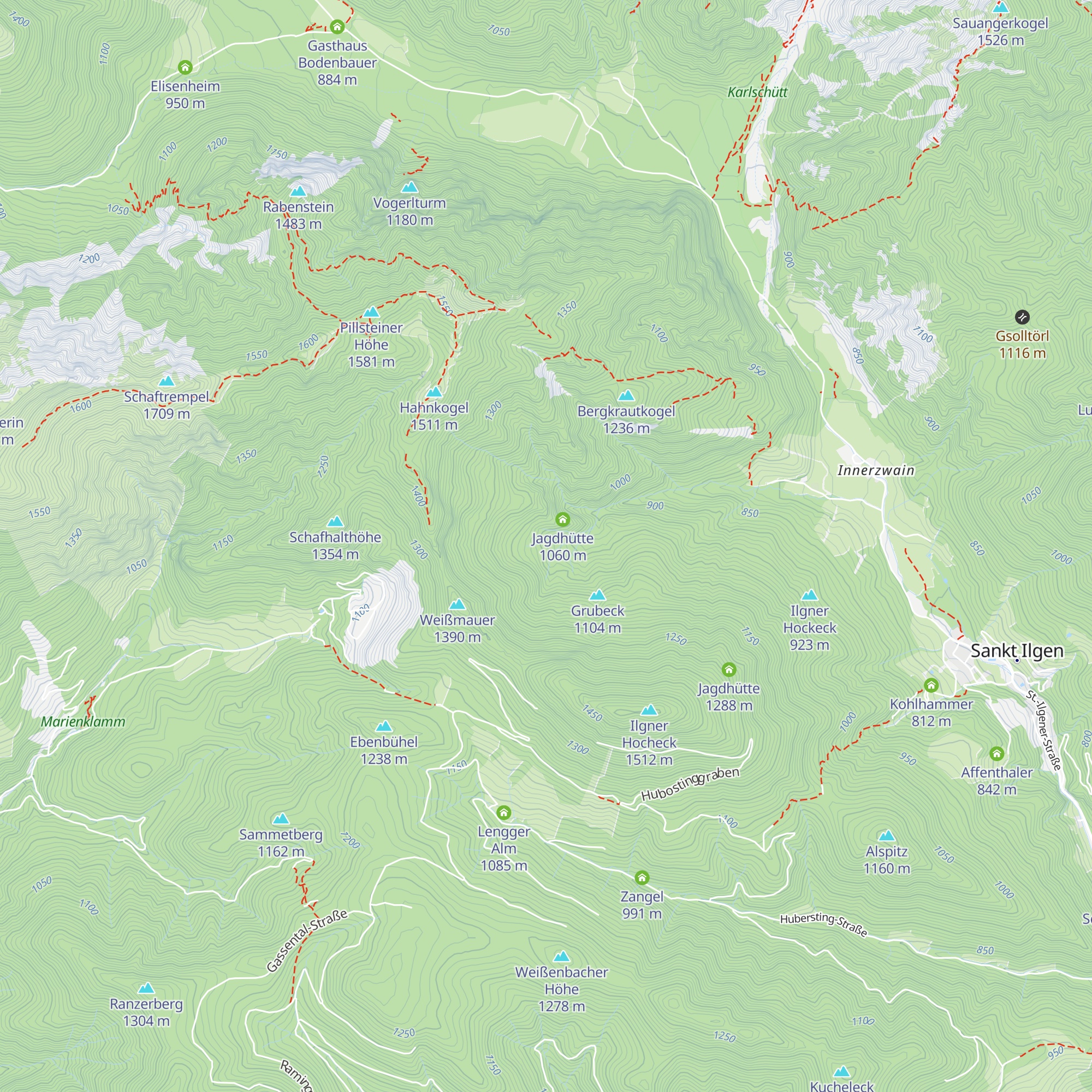 Klacheralm map