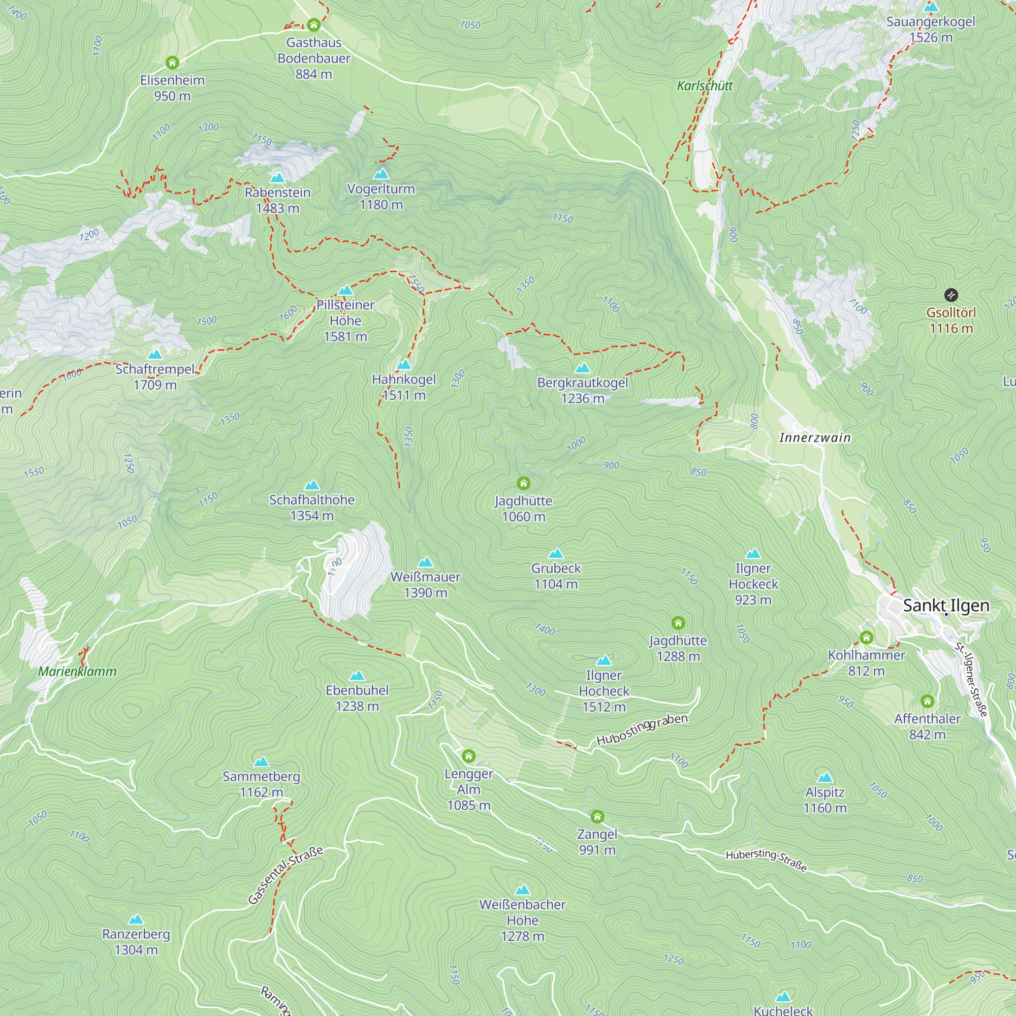 Klacheralm map