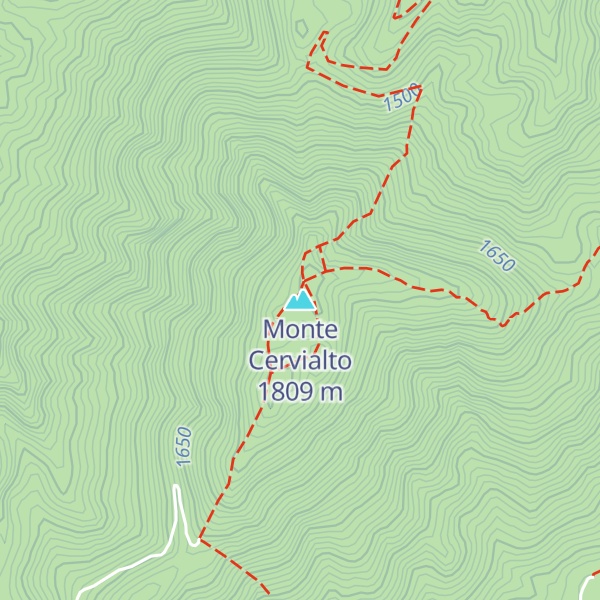 Map of Monte Cervialto