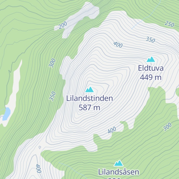 Map of Lilandstinden