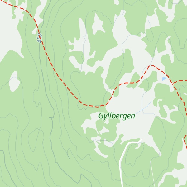 Map of Stora Spånsberget