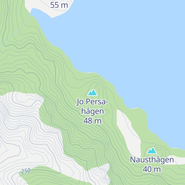 Map of Jo Persa-hågen