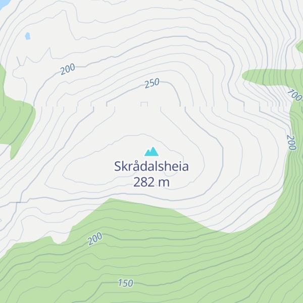 Map of Skrådalsheia