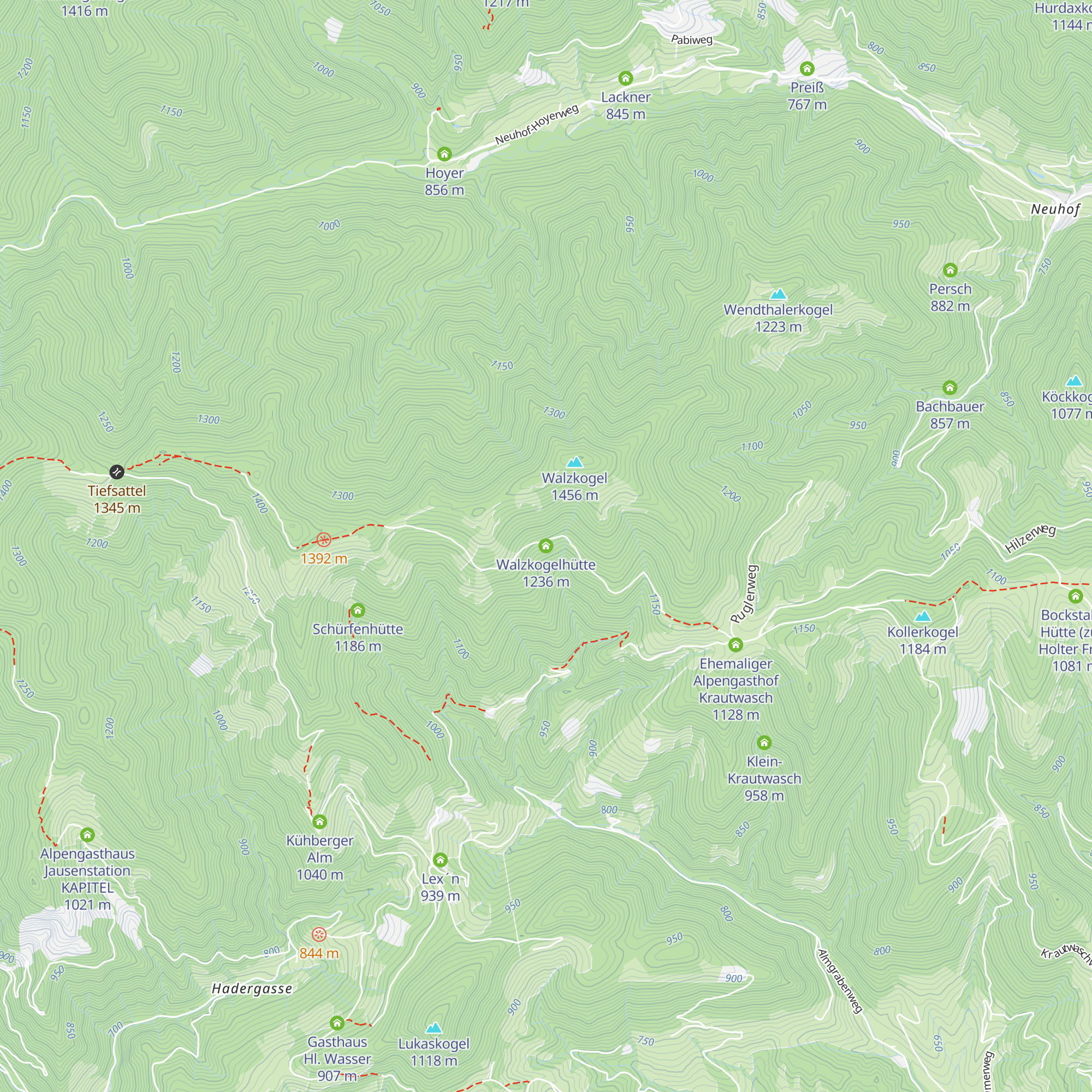 Walzkogelhütte map