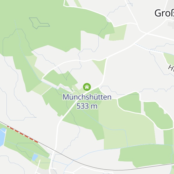 Map of Münchshütten
