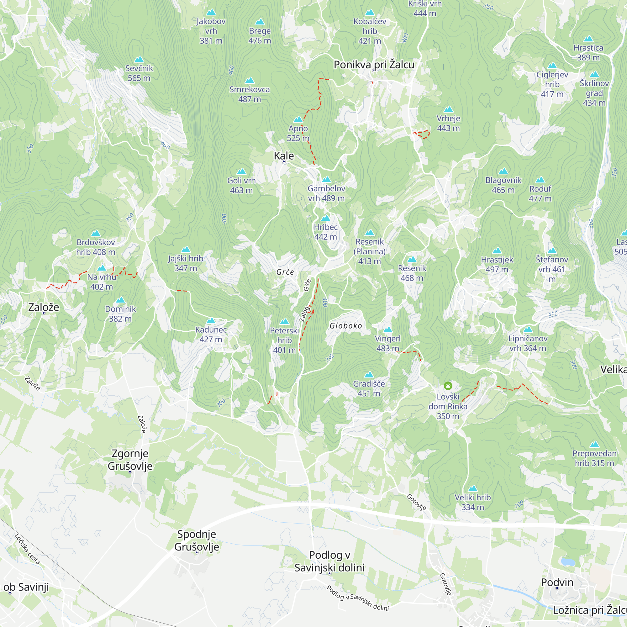 Turistični dom map