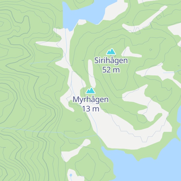 Map of Myrhågen