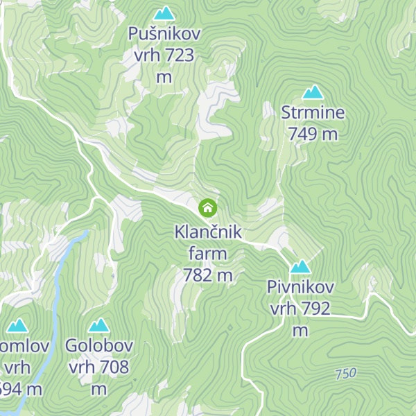 Map of Klančnik farm