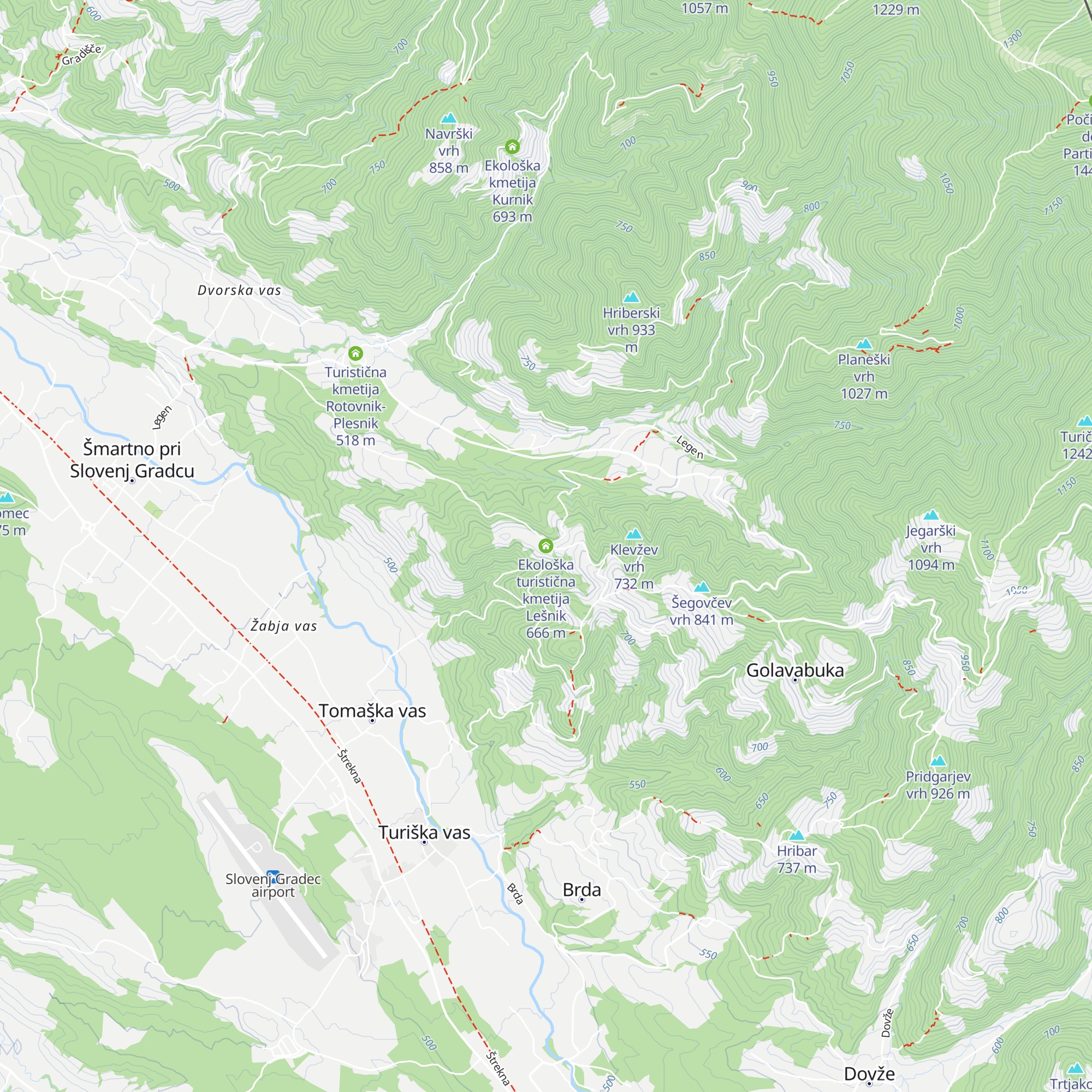 Ekološka turistična kmetija Lešnik map