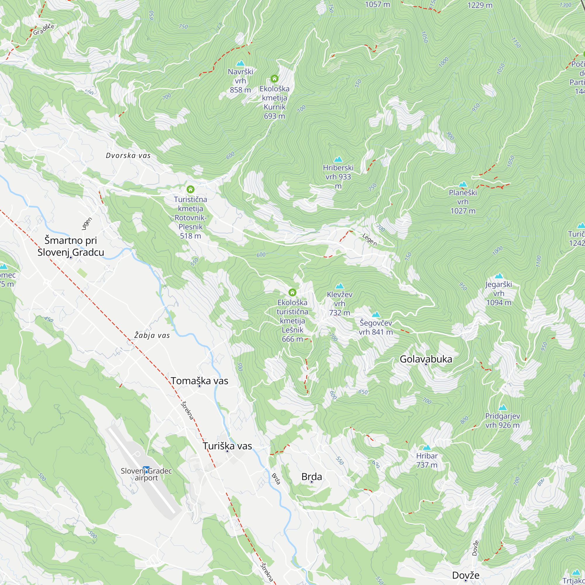 Ekološka turistična kmetija Lešnik map