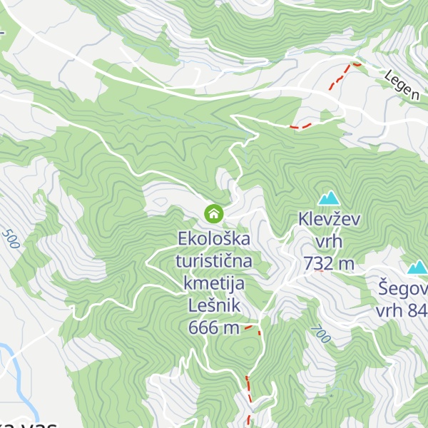 Map of Ekološka turistična kmetija Lešnik
