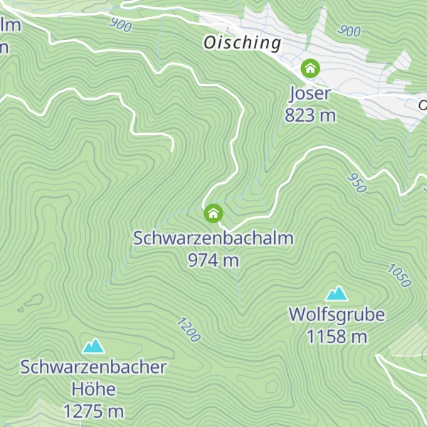 Map of Schwarzenbachalm
