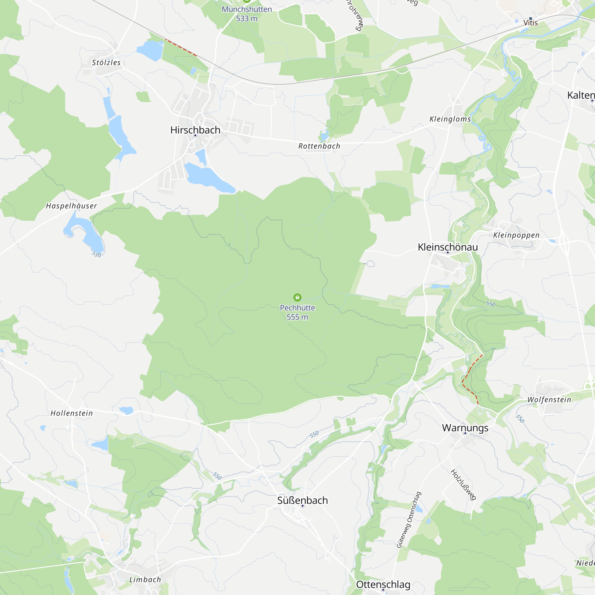 Pechhütte map