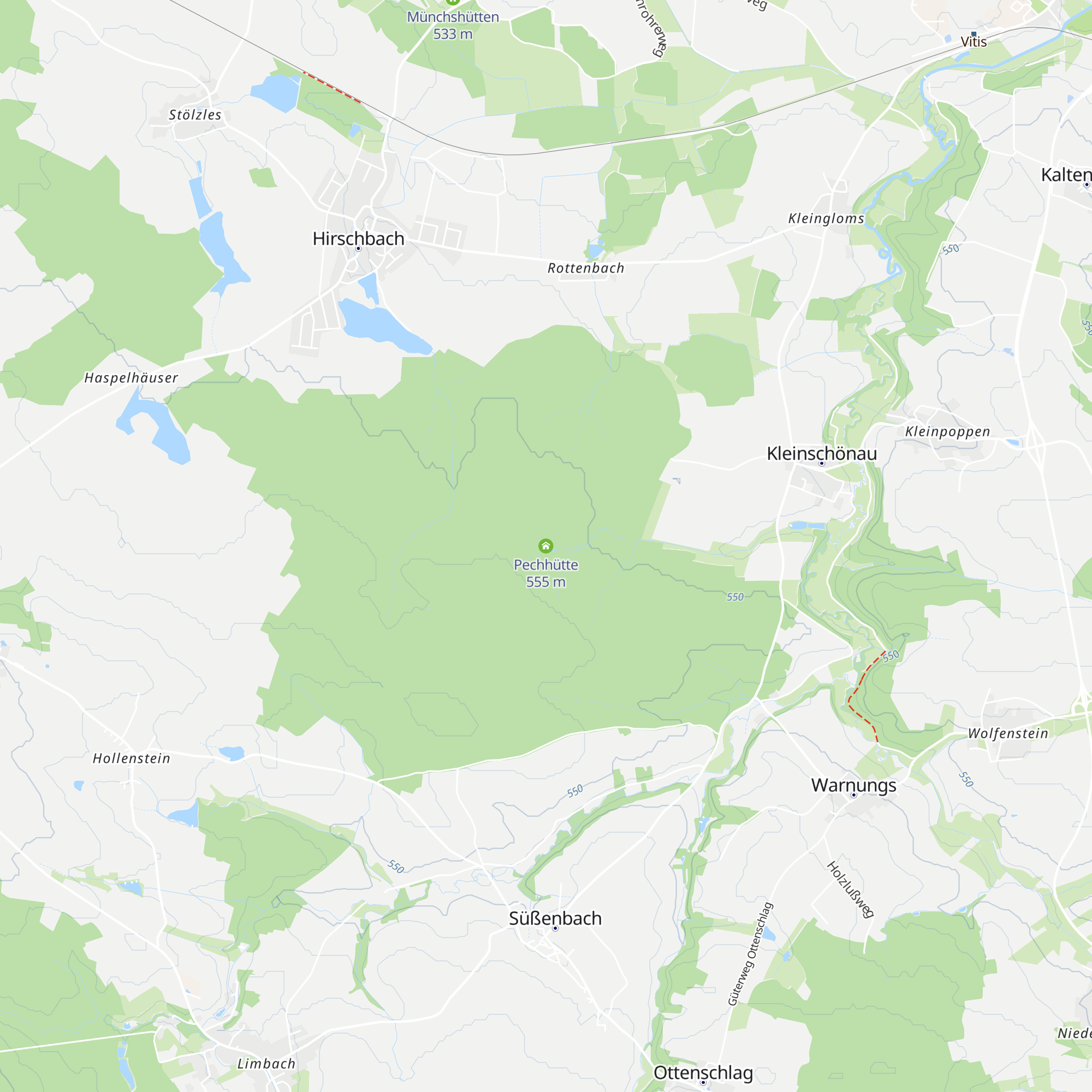 Pechhütte map