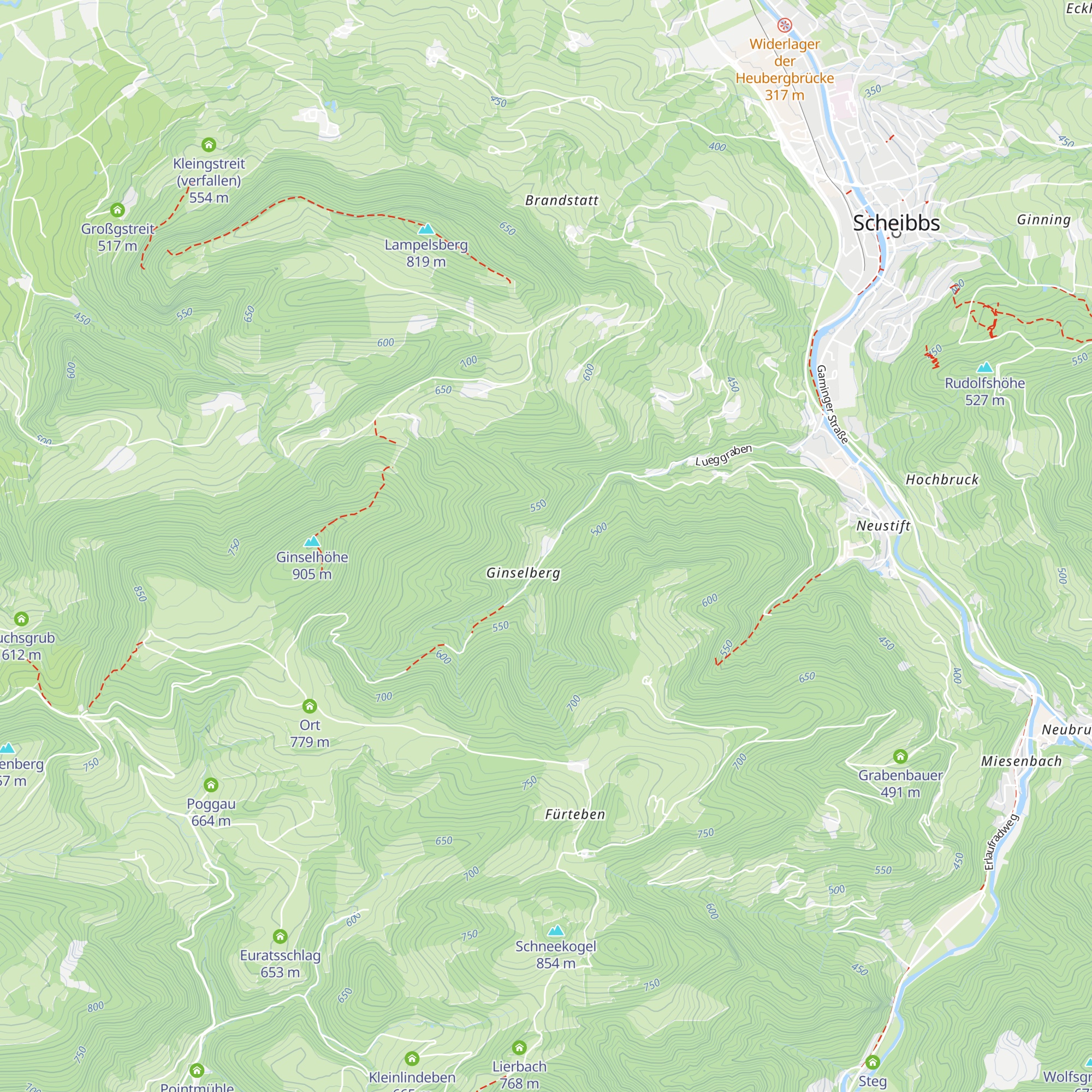 Haus Lueg map