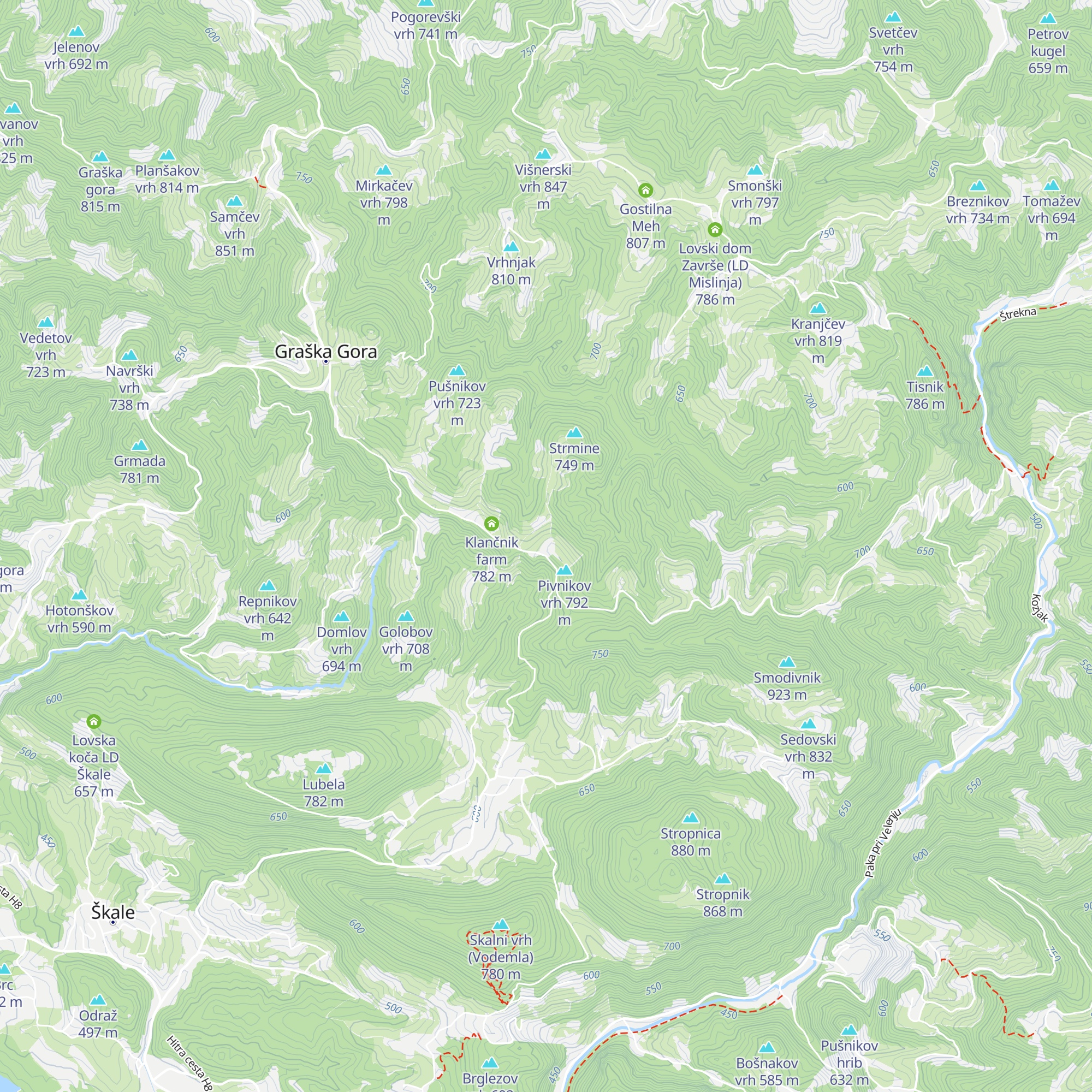 Pivnik farm map