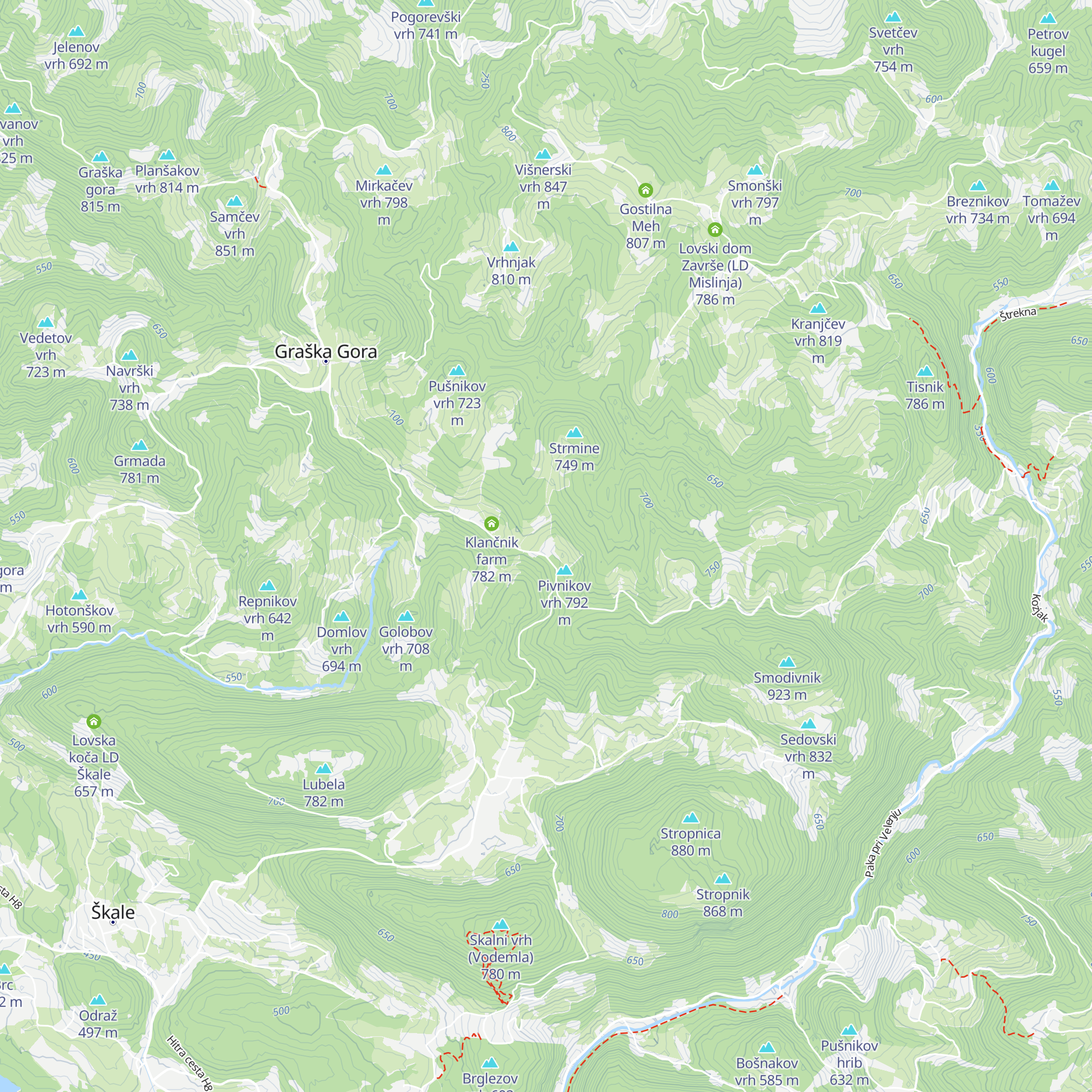 Pivnik farm map
