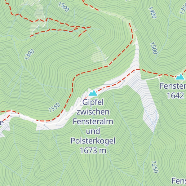 Map of Gipfel zwischen Fensteralm und Polsterkogel