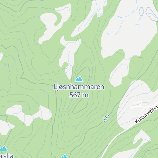 Map of Ljøsnhammaren