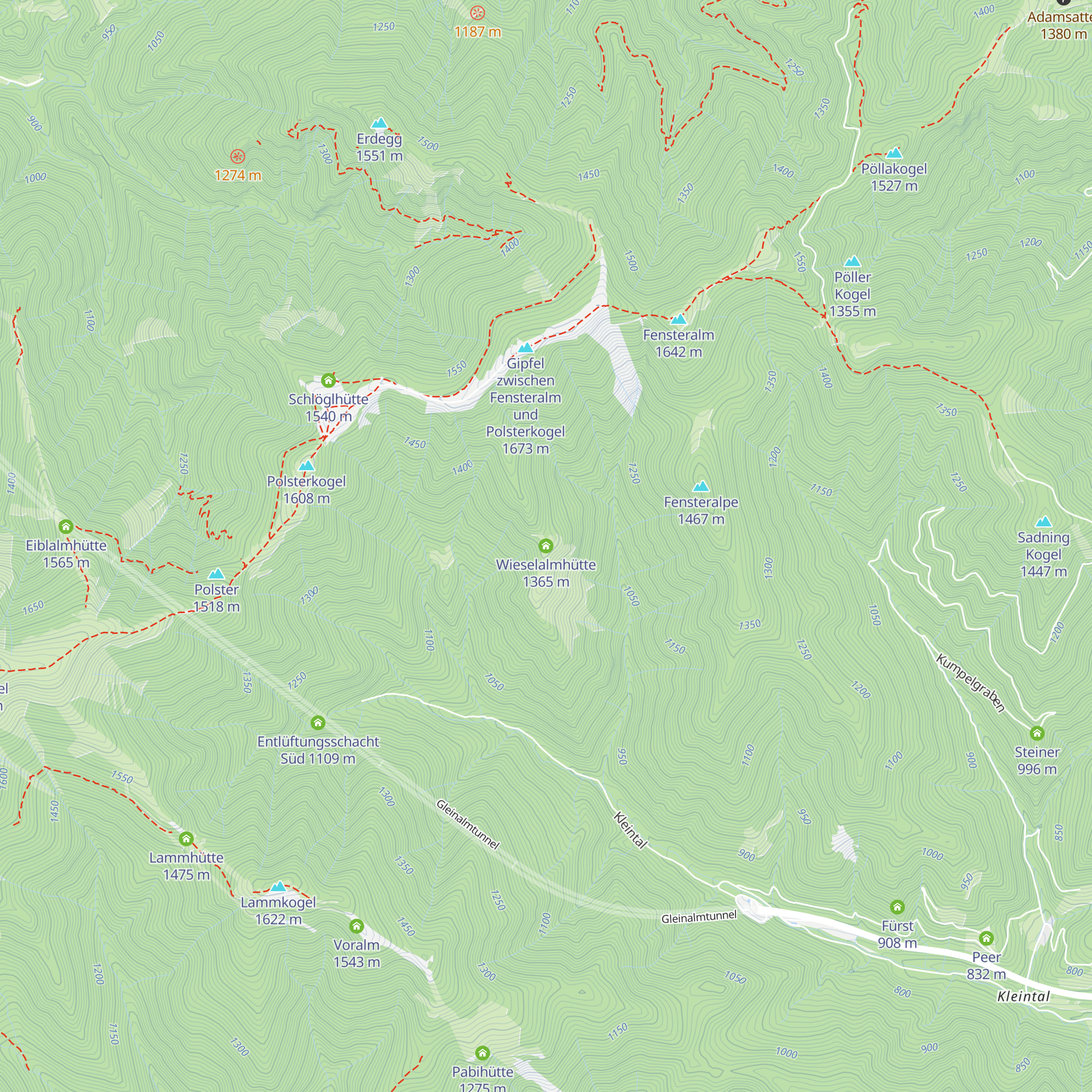Wieselalmhütte map