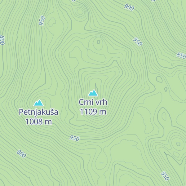 Map of Crni vrh