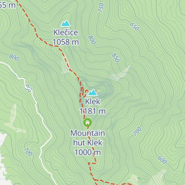 Map of Klek
