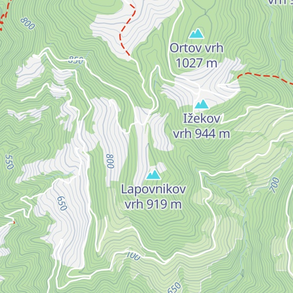 Map of Lovska koča