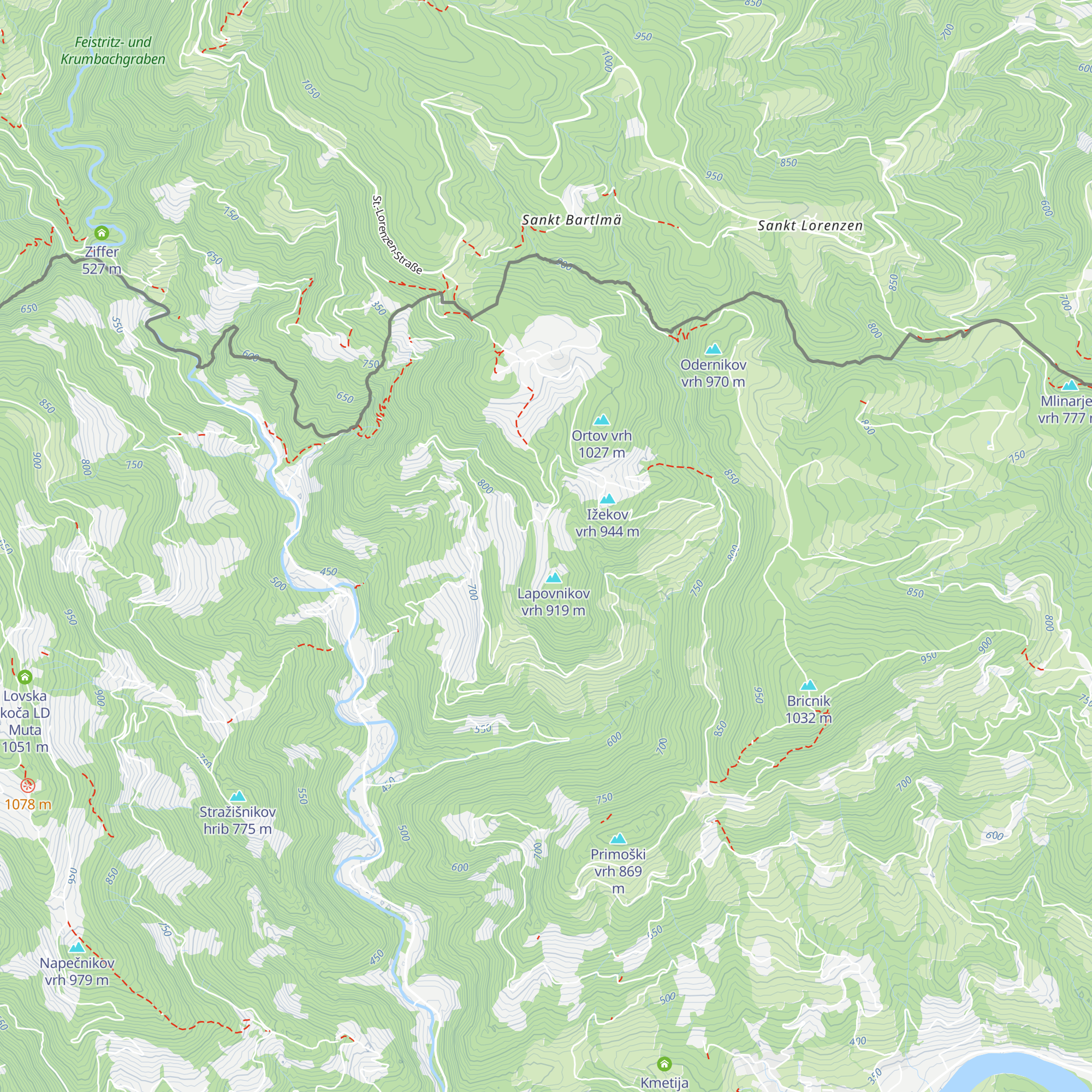 Lovska koča map