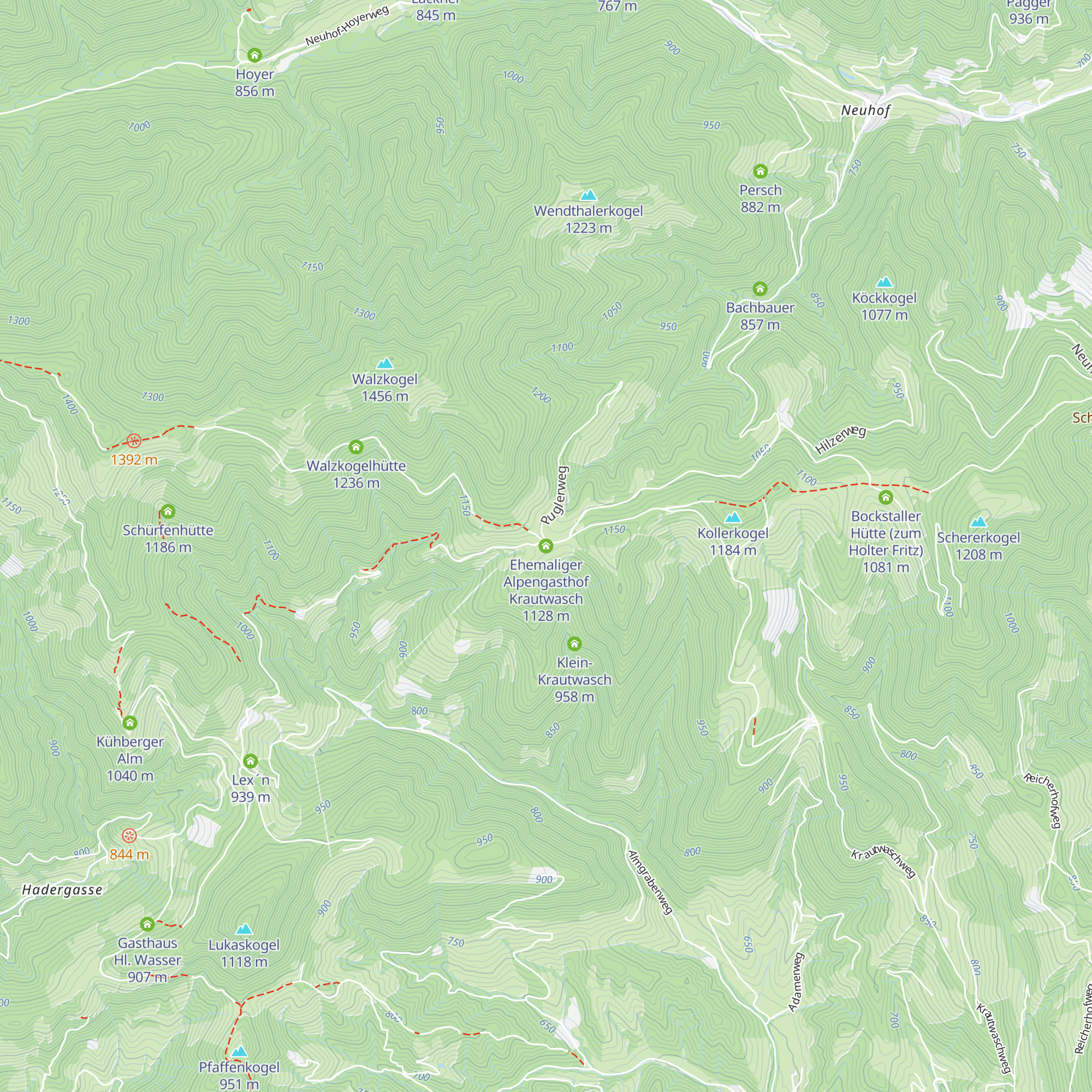 Ehemaliger Alpengasthof Krautwasch map