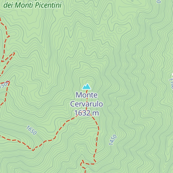 Map of Monte Cervarulo