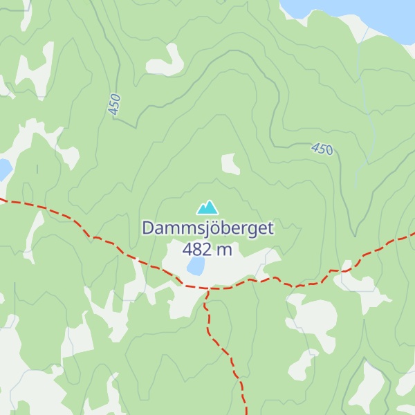 Map of Dammsjöberget