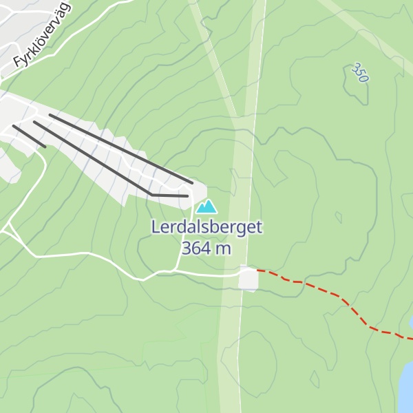 Map of Lerdalsberget