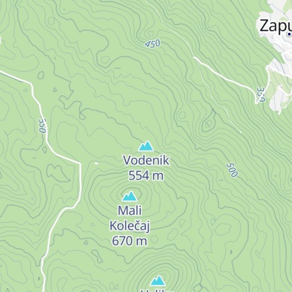 Map of Vodenik