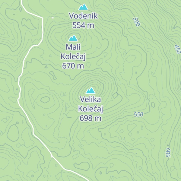 Map of Velika Kolečaj