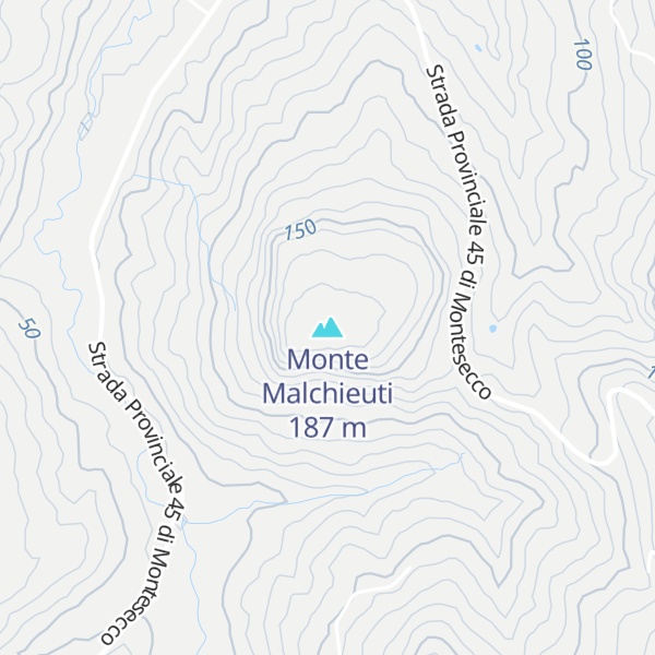 Map of Monte Malchieuti