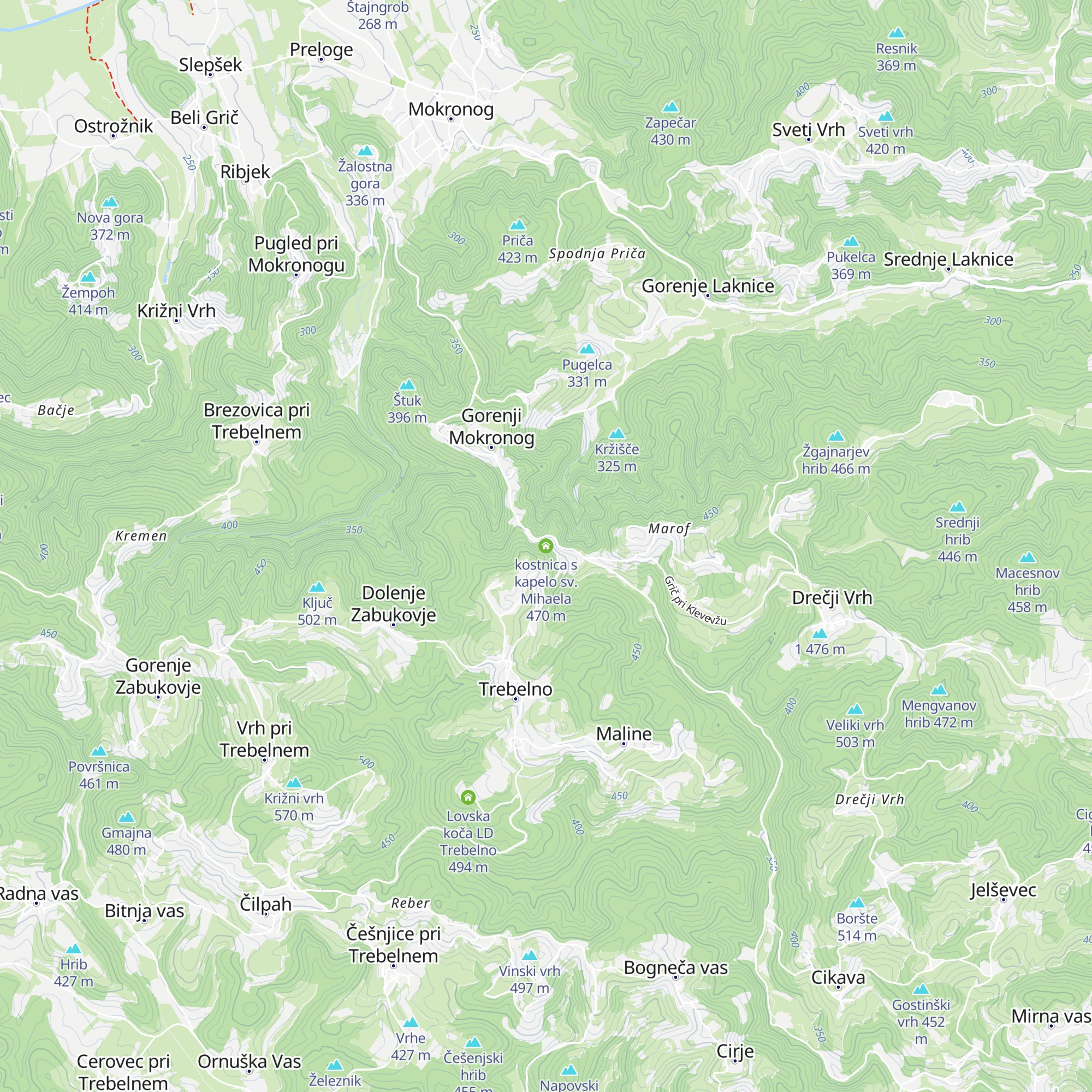 kostnica s kapelo sv. Mihaela map