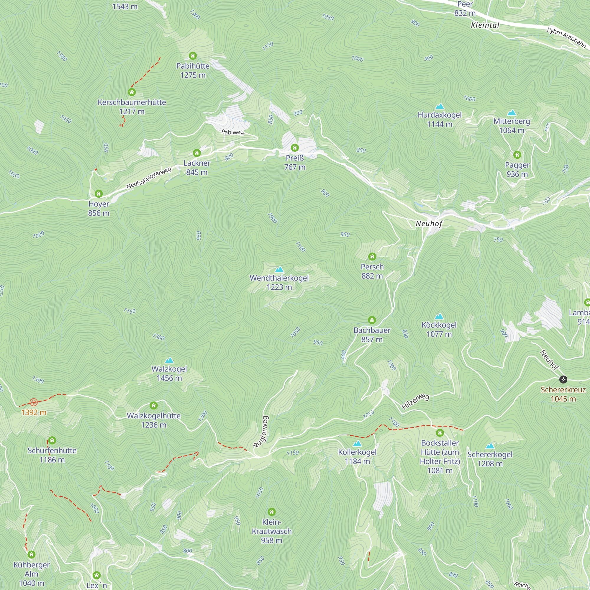 Wendthalerhütte map