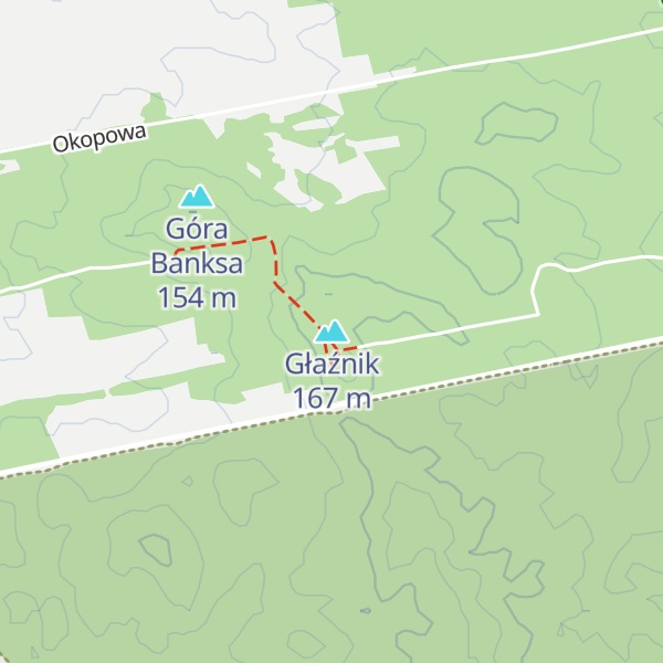 Map of Głaźnik