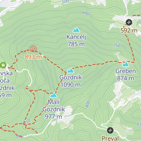 Map of Gozdnik