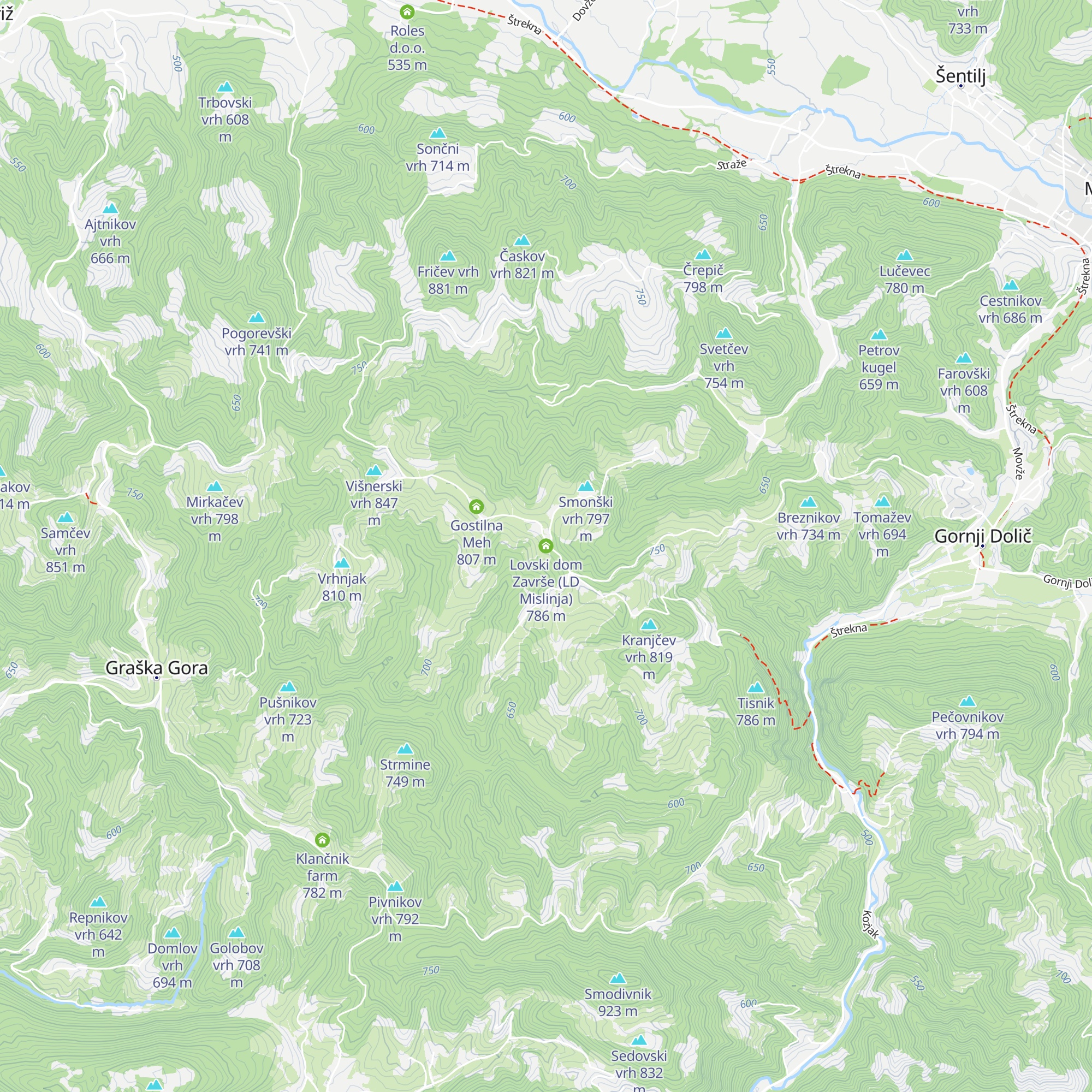 Lovski dom Završe (LD Mislinja) map