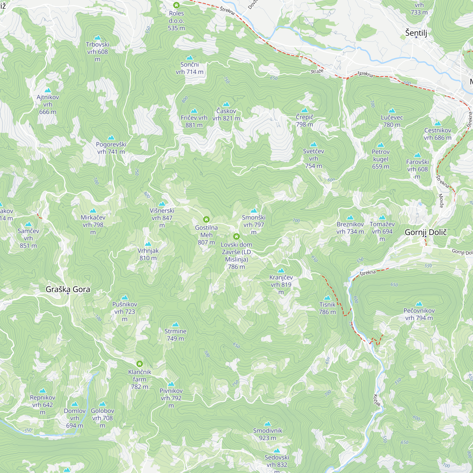 Lovski dom Završe (LD Mislinja) map