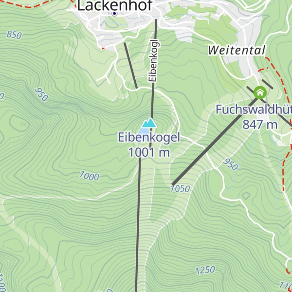 Map of Eibenkoglhütte