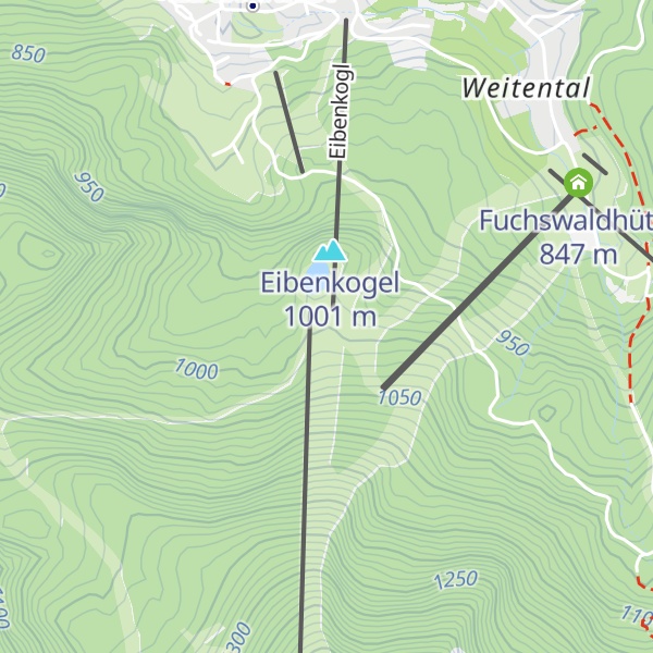 Map of Hubertushütte