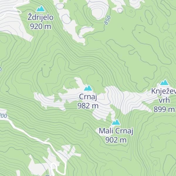 Map of Crnaj