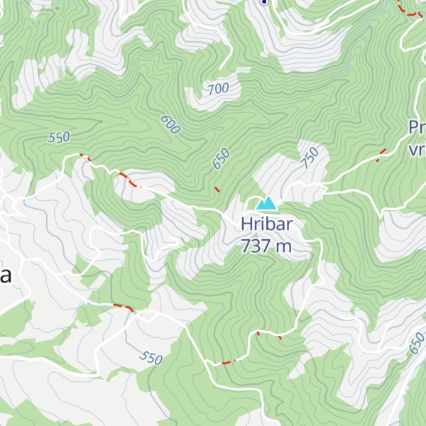 Map of Perše